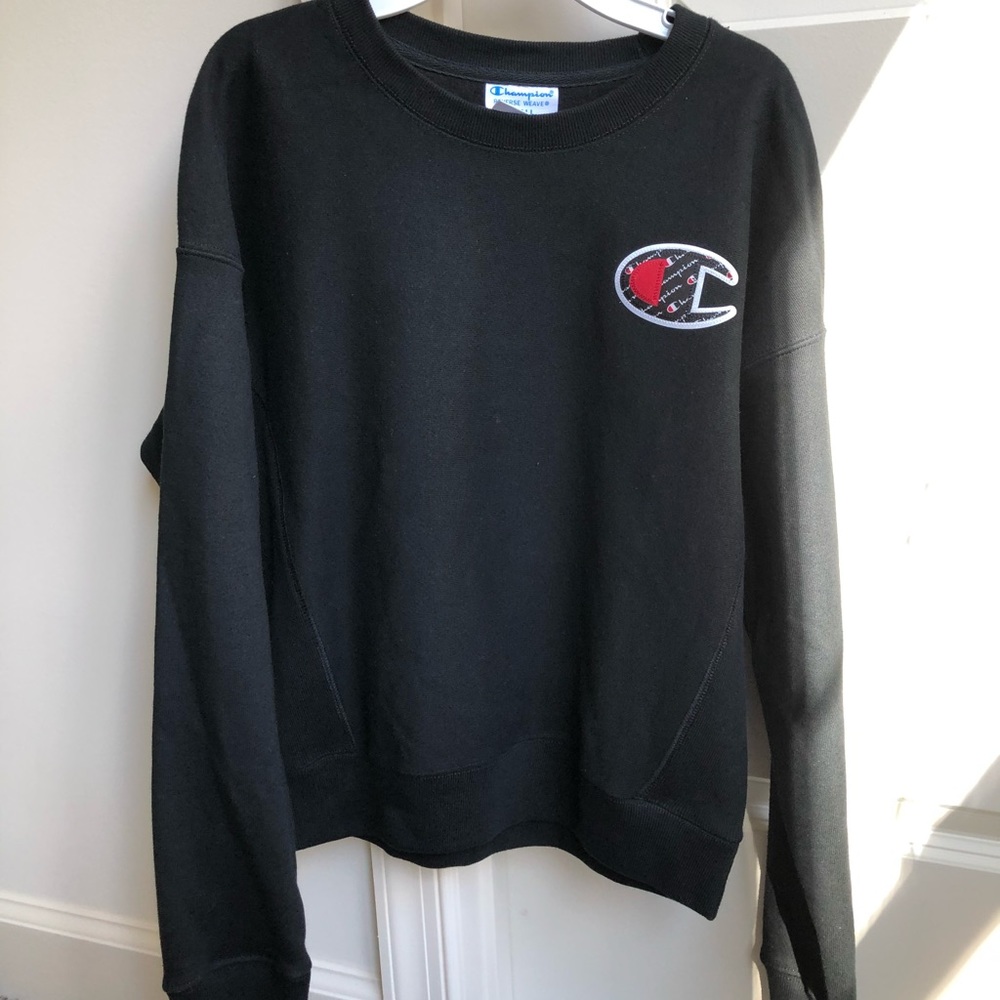 Black champion sweater